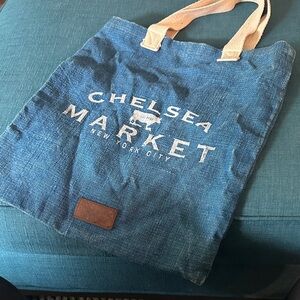 Chelsea Market Blue Tote Bag